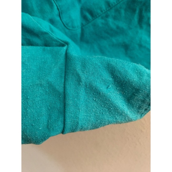 Loft Outlet Green Linen Blend Running Shorts Women’s Size Medium - Picture 3 of 5